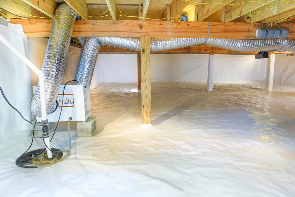 Crawl space encapsulation service for moisture protection