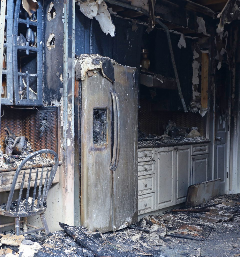 Fire and smoke damage inspection work